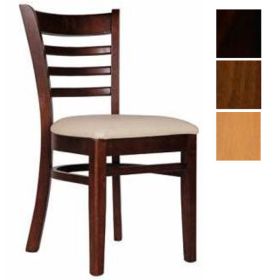CZH-X10R Chaise bistro en bois tapissée couleur au choix