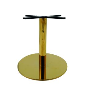 PCO-18-58 Pied de table en or brillant base 58cm ultra plat hauteur 72cm